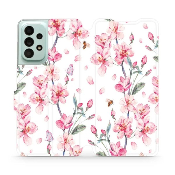 HandyhüLle Mit Klappe FüR Galaxy A33 5G Mobiwear Case Flip Cover Rosa FrüHling-image