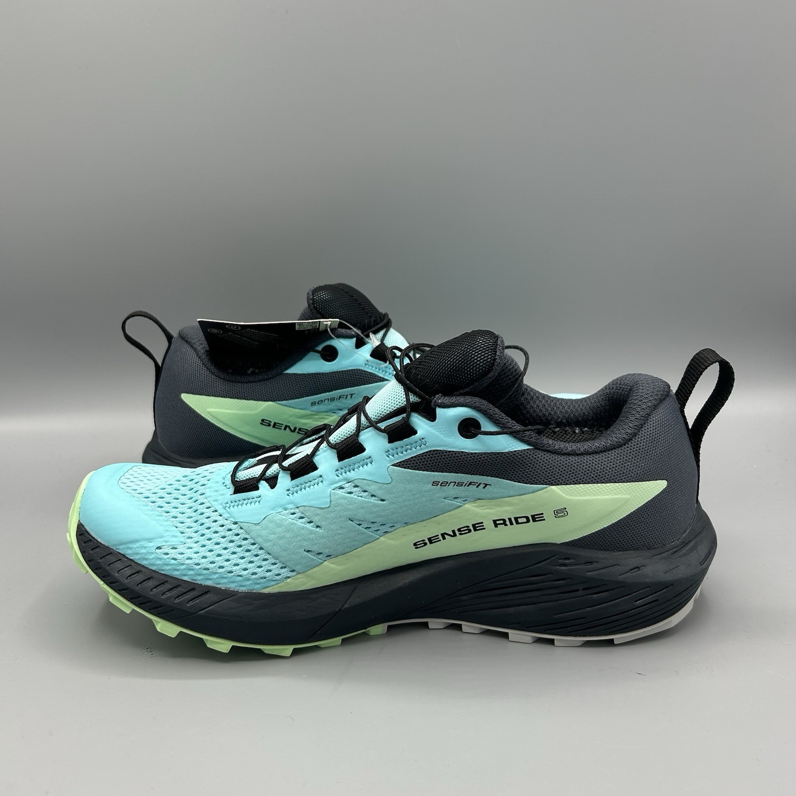 Scarpe da trail running Salomon Sense Ride 5 blu acqua nere GoreTex UK 4 EU 36 5