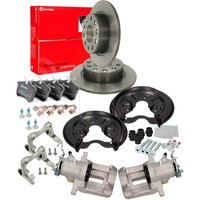 2X Brembo Bremsscheiben 253Mm BeläGe + Rep-Satz Hinten FüR A3 8P Leon Golf 5 6