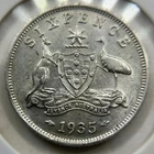 1935 George V Sixpence — photo from another recent sale