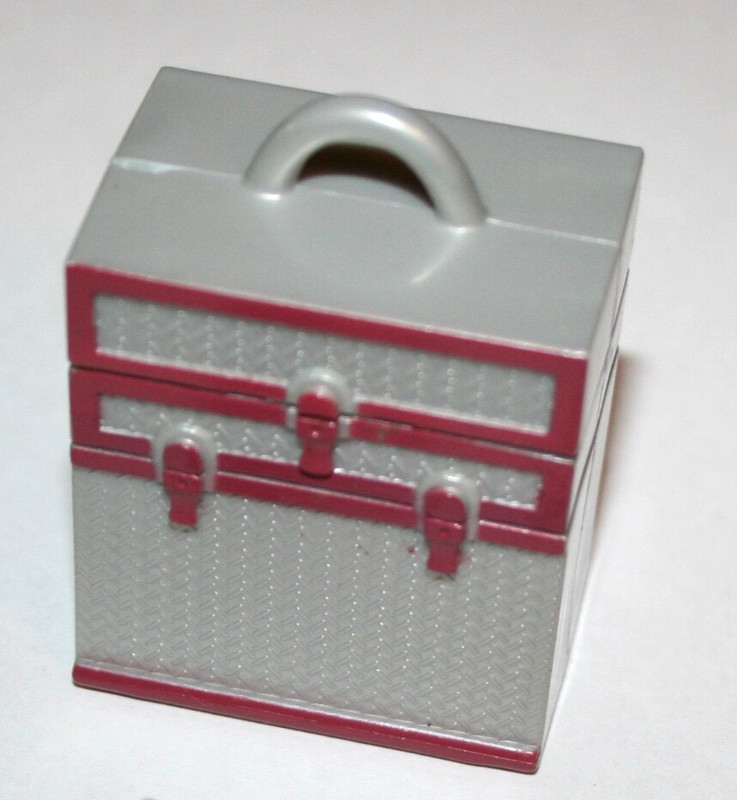 Mattel My Scene Barbie Doll Gray and Red Makeup Case