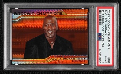 2023 Goodwin Champions Platinum Horizontal Orange Prism Michael Jordan PSA 9 ba5
