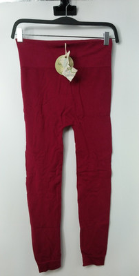 c'est moi Women's Gym Leggings size 0/S  BURGUNDY