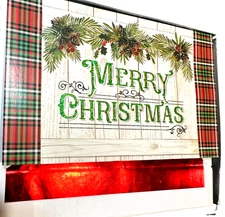 Merry Christmas Plaid - Country Christmas Boxed Cards w/ Envelopes Set - 36ct.