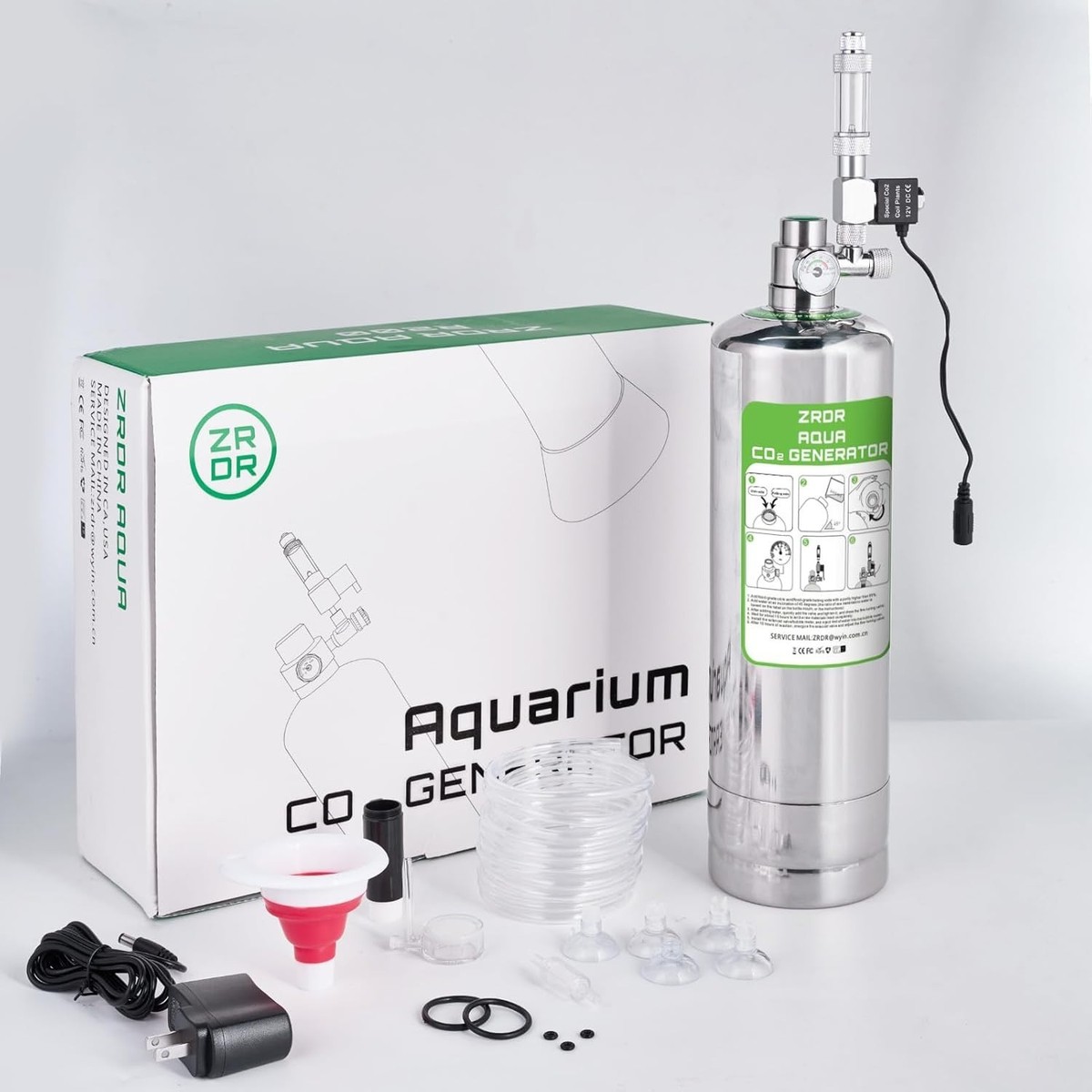 Stable Output CO2 Generator for Aquatic Plants with 304 Stainless