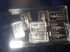 Silver Lot of Ten One Gram .999 Fine Silver Bars AK-47 In Hard Plastic Case