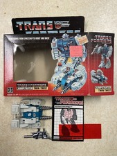 Transformers G1 Twin Twist 1984 with Box Auto Bot Vintage