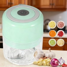 Mini Food Chopper Electric Processor Blender Glass Mixer Garlic Spices Grinder.