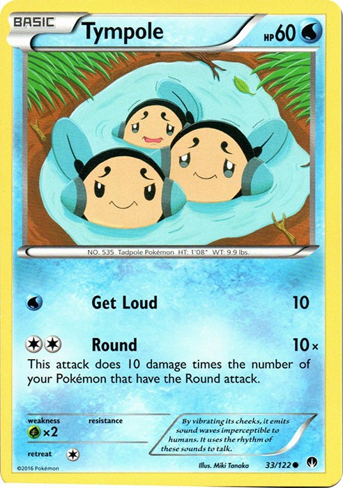 Tympole - 33/122 - Common (Mp) BREAKPoint - Water Pokémon