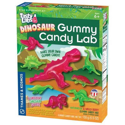 Thames & Kosmos Dinosaur Gummy Candy 8.6 x 11 x 2.5 inches, Purple, Green