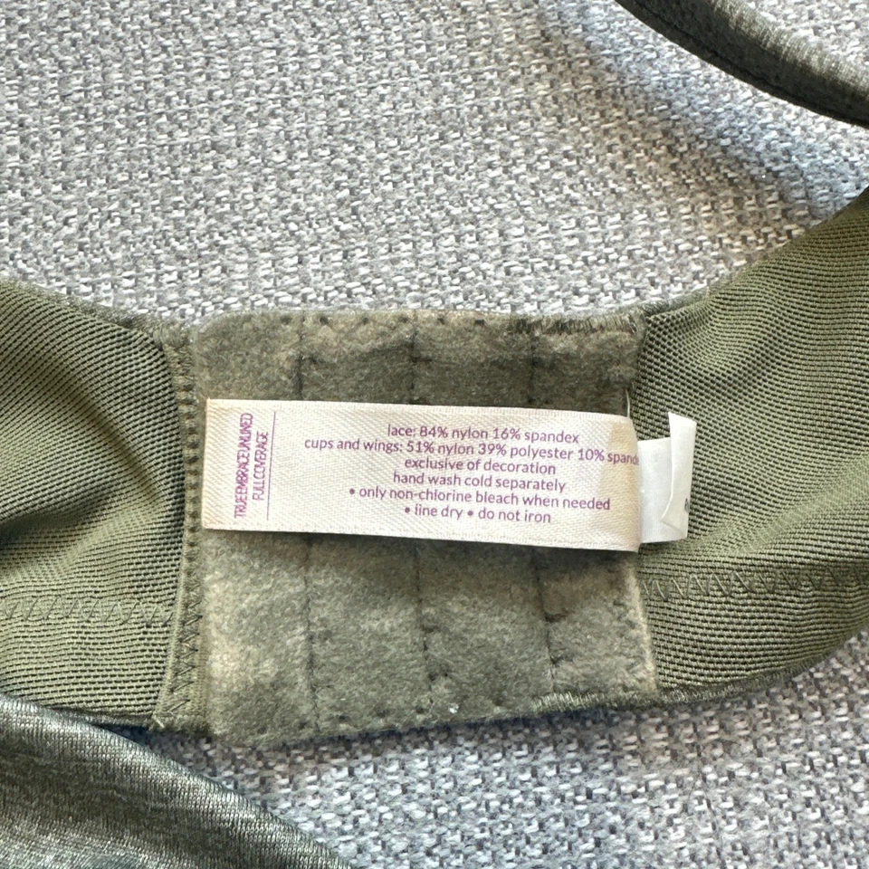 Sujetadores Cacique 44C Cobertura Completa Sin Forro True Embrace Negro Verde Lote de 2 Foto 4 de 4