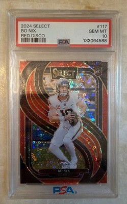 🔥🔥BO NIX ROOKIE PSA 10 /49🔥🔥2024 Panini Select Premier Level Red Disco Prizm