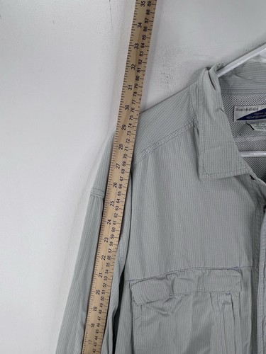 Exofficio Shirt Mens XL Insect Shield Long Sleeve Roll Tab Vented Fishing Nylon - Picture 5 of 14