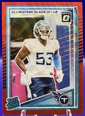 2025 Donruss - Oluwafemi Oladejo Rated Rookie Optic Holo Red Power Prizm #384