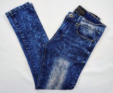 Southpole Flex Acid Wash Blue Denim Skinny Jeans Boys Size 14 28x27 EUC