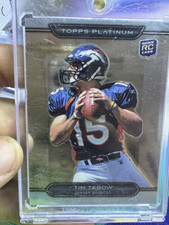 Topps 2010 Platinum Tim Tebow Rookie #79 Denver Broncos Rookie Card. rookie card picture