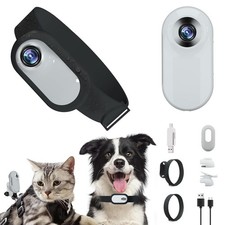 HD 1080P Mini Body Cam No WiFi Required Dog Cat Pet Collar Camera Video Recorder