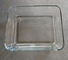 Anchor Hocking Glass Rectangle Storage Container 2.75 qt 9.5”x 7.5”x 3” No Lid