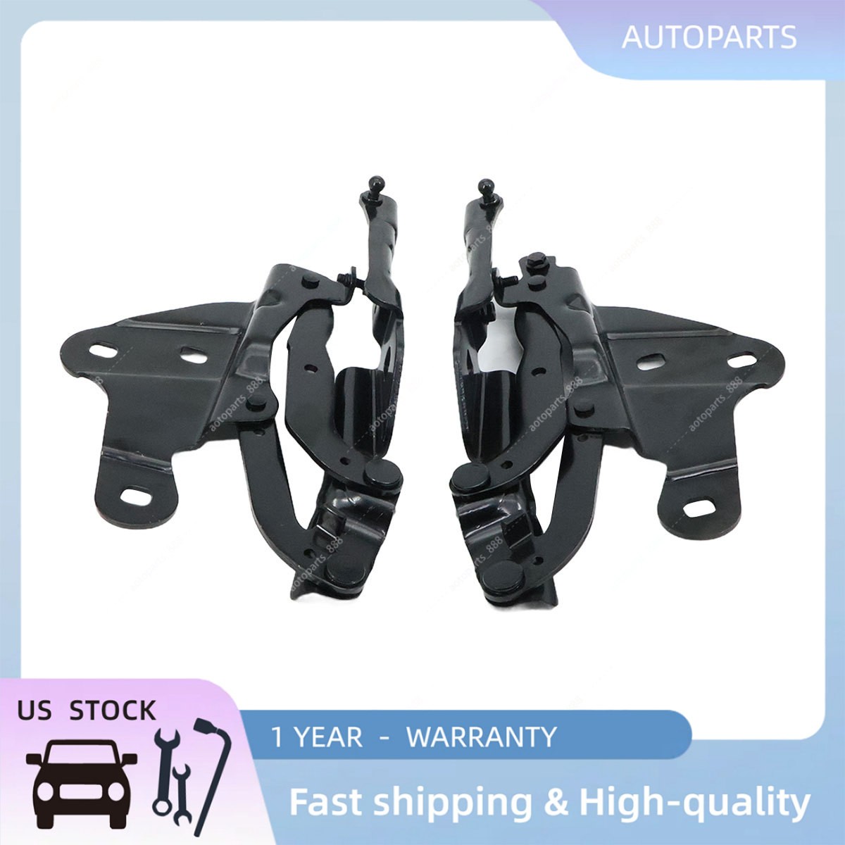 Engine Hood Hinge Set Left Right Side For 2013-2015 BMW X1 E84