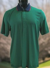 RALPH LAUREN RLX Performance Blue Green Stripe S/S Polo Golf Activewear Shirt LG