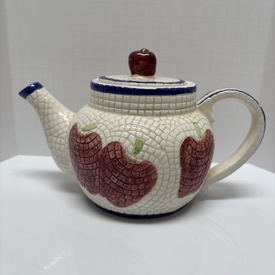 Vintage World Bazaars Inc Mosaic Apple Theme Decorative Teapot 6'' x 9'' 
