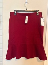 Women’s Skirt NWT Anthropology Bailey/44 Medium Wine Made In USA