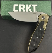 CRKT Onion Jake Flipper Knife ODG 3.32" Blade K360GXP Ken Onion Design - NEW