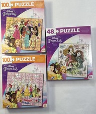3 Pack Disney Princess Jigsaw Puzzles 10.3  X 9.1  New Sealed Boxes