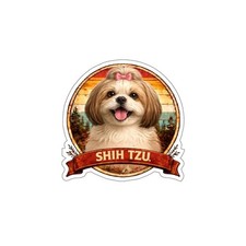 Waterproof Shih Tzu Vinyl Adhesive Sticker