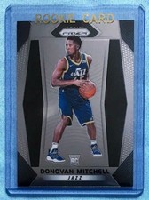 2017-18 Prizm Donovan Mitchell RC Rookie Card. rookie card picture