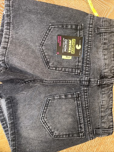Girls Size 8 Justice PAC Man Denim Shorts - New - Picture 3 of 3