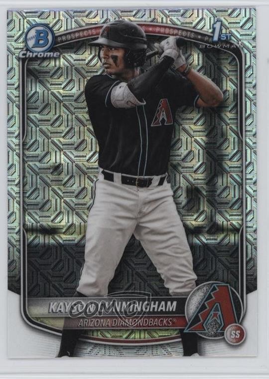 2025 Bowman Draft Chrome Mega Box Mojo Refractor Kayson Cunningham #BDC-84 1k9t