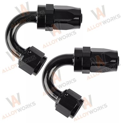 2PCS 10AN Hose End Fitting 150 Degree Swivel fit CPE Braided Hose