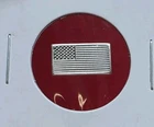 Vintage USA Flag - 1 Gram .999 Fine Pure SILVER Bullion Mini Fractional Bar Coin