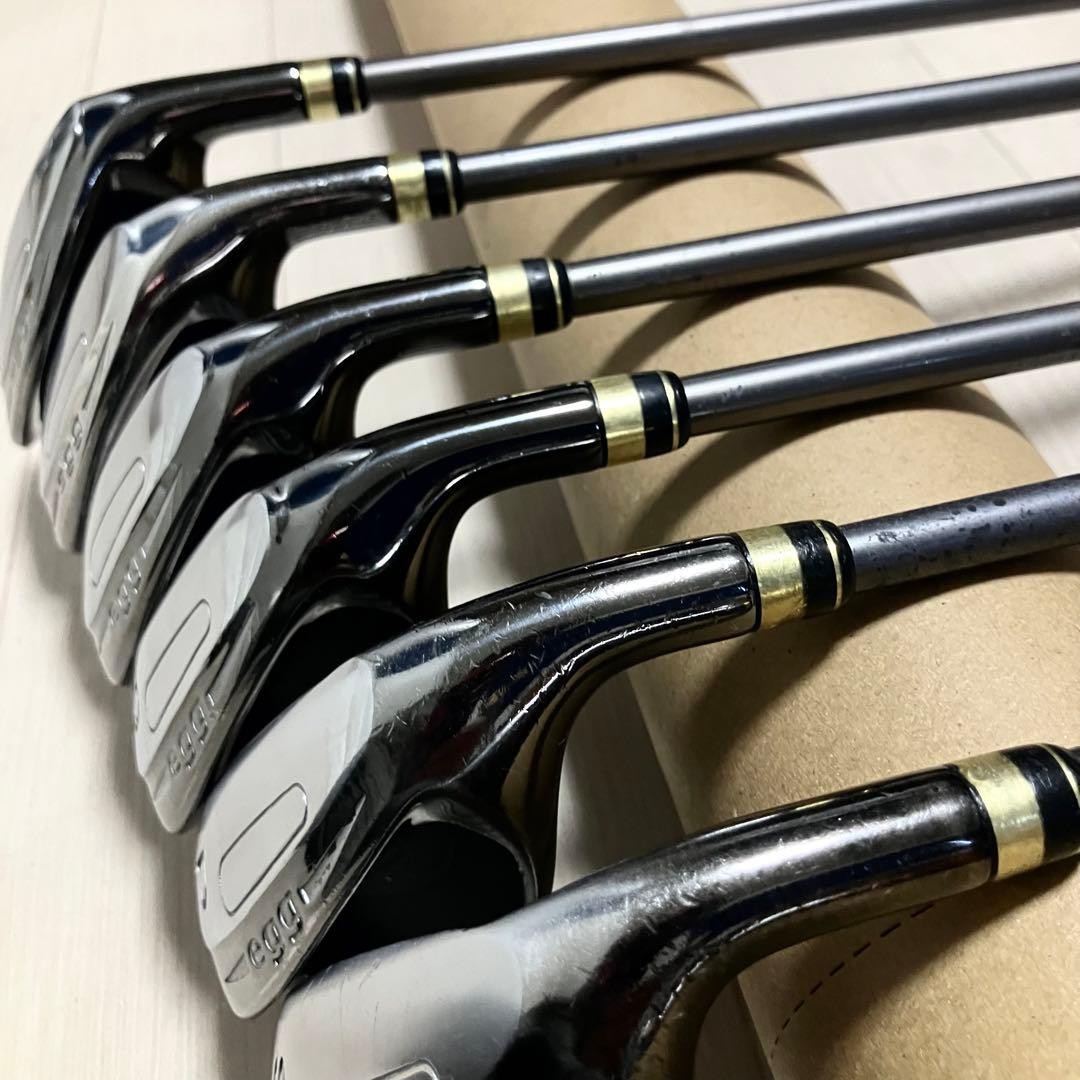 PRGR Egg II Pro Gear Iron Set 6 pcs SR Flex Carbon Shafts