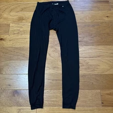 HELLY HANSEN Mens BLACK POLYESTER  BOTTOMS Base Layer L LARGE EUC