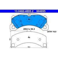 ATE 13.0460-4895.2 Bremsbelagsatz FüR Porsche Cayenne Macan Panamera 92A 95B
