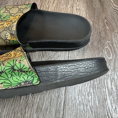 グッチ　サンダル　メンズ　タイガー　虎　トラ　アニマル Gucci Slides Flip Flops Bengal Tiger Mens Size 6 | eBay