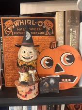  VTG BETHANY LOWE DESIGNS/ BRUCE ELSASS HALLOWEEN RETIRED DECOR FOLK ART 