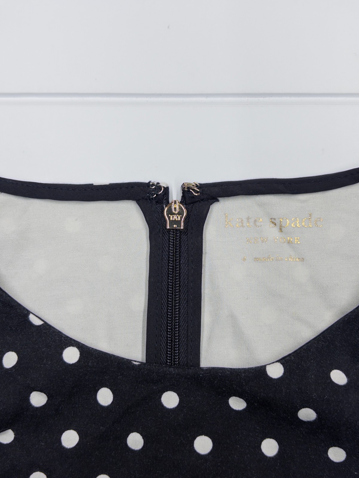 Kate Spade New York Women's Dress Polka Dot Ponte Fit Black - Size 4 thumbnail 5