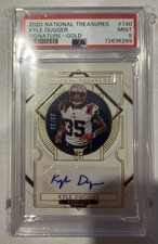 2020 Panini National Treasures Rookie Signatures Kyle Dugger #140 Gold /35 PSA 9