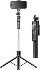 67" Cell Phone Selfie Stick Tripod Wireless Remote Extendable for iPhone/Android