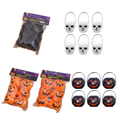 Halloween Flame Bucket Mini Halloween Candy Rack Props for Party and Home Decor