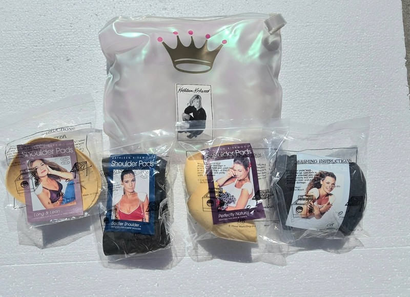 NEW VTG Lot Pack of 4 Sets Shoulder Pads KATHLEEN KIRKWOOD