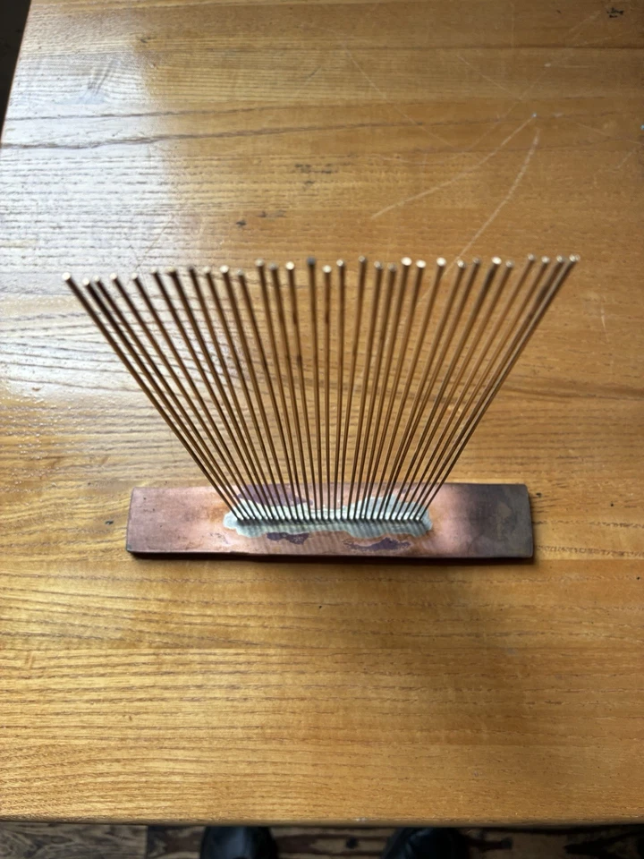 Hermosa escultura original Harry Bertoia diseño Val Bertoia Sonambient 31 varillas Foto 2 de 4