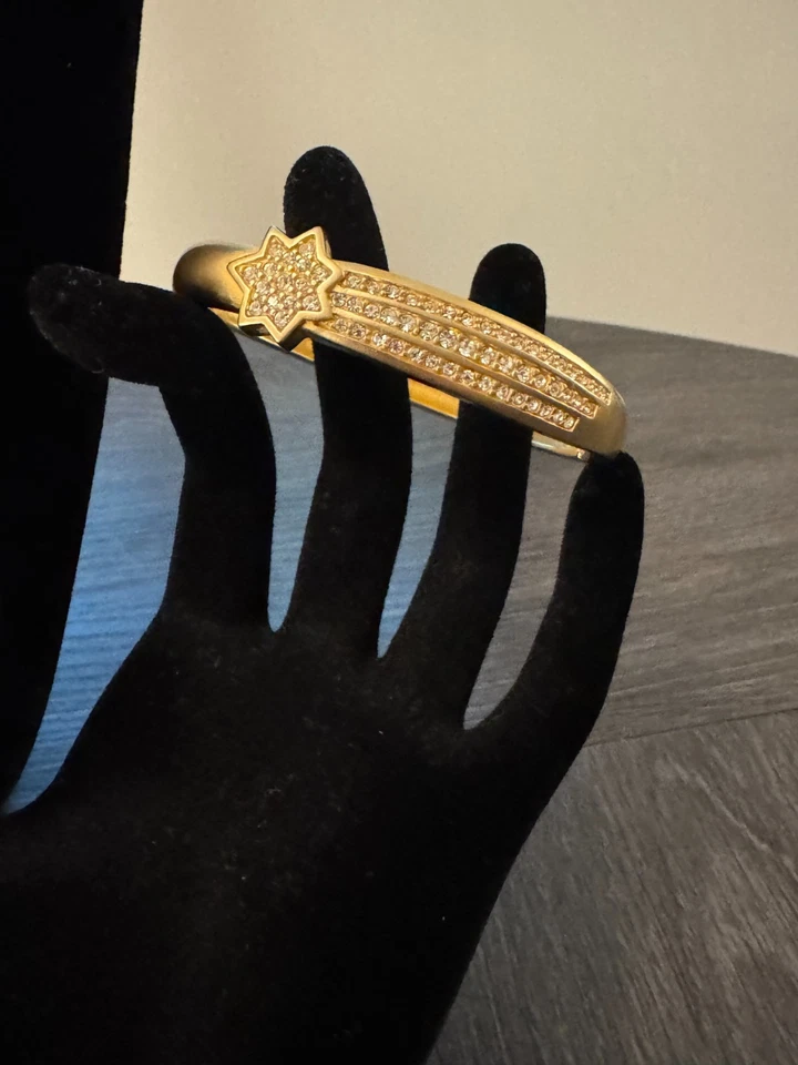 Collar y pulsera de oro Swarovski firmados estrella fugaz Foto 3 de 4