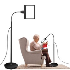 Magnifying Glass with Light and Stand 5X, 36 LED Dimmable 51 10in, Black