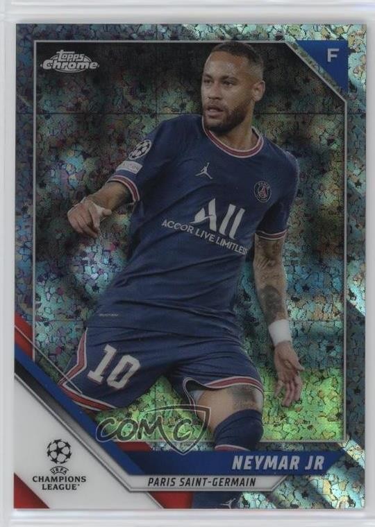 2021-22 Topps Chrome UCL Silver Mini-Diamond Refractor 29/275 Neymar Jr #50 0c2