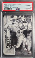 2024 Topps Spotlight by Andy Friedman - Mookie Betts #9 Grayscale Filter /49