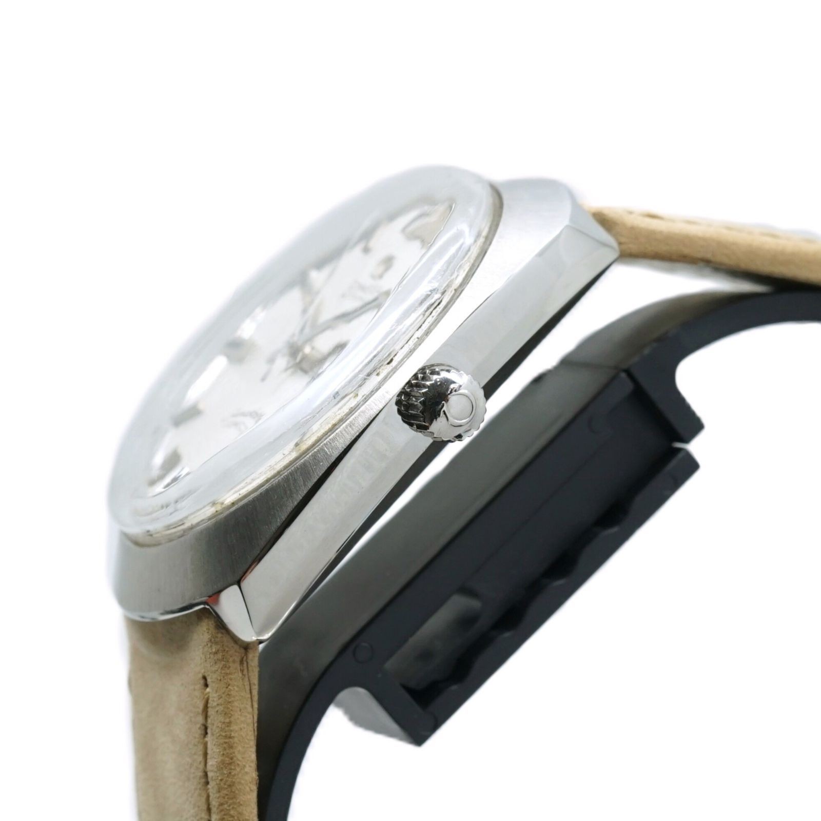 Omega Watch Seamaster Cosmic Matte Dial Leather Automatic Men's Overhauled Auth image 3